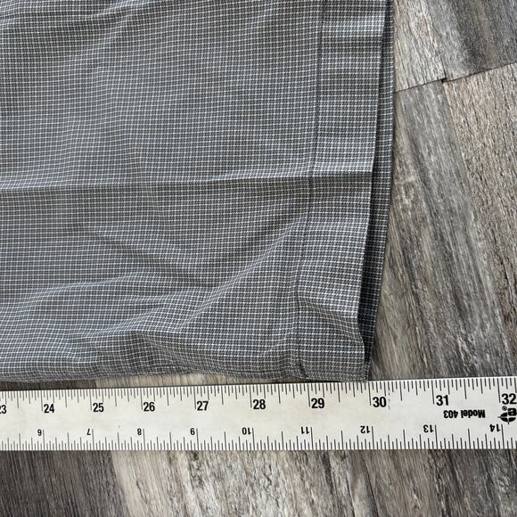 Tommy Bahama Gray Micro Houndstooth Mens 40x30 Performance Stretch Chino Pants - Picture 9 of 12
